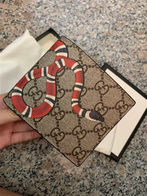 fake gucci wallet mens|authentic gucci snake wallet.